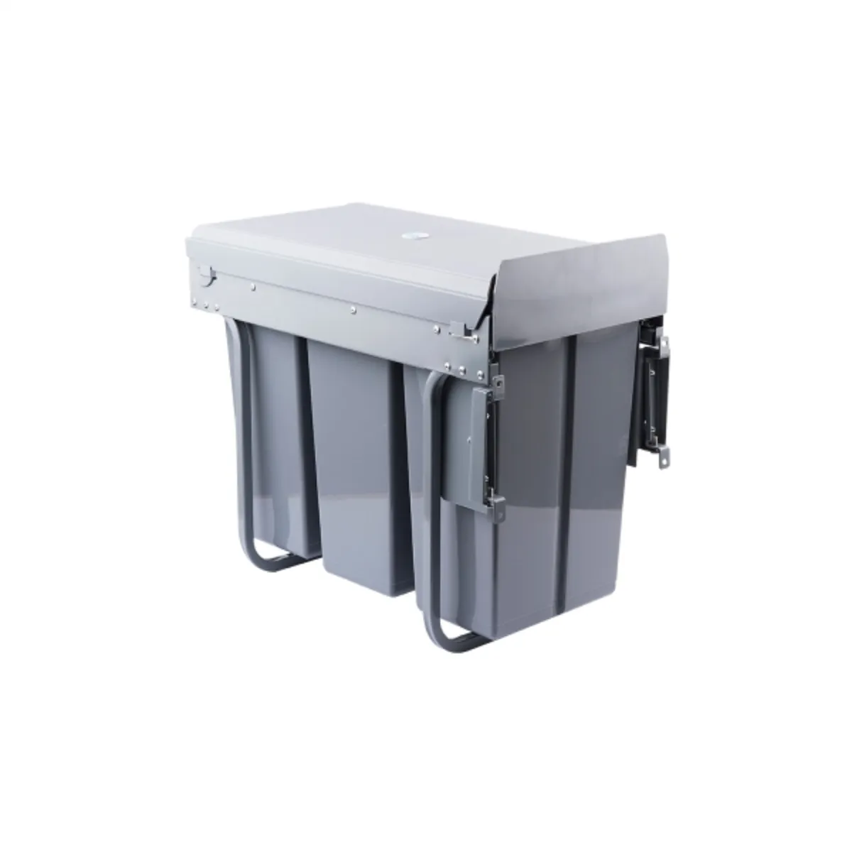 KUTZ - Basurero interior extraíble 3 x 10 litros con cierre suave