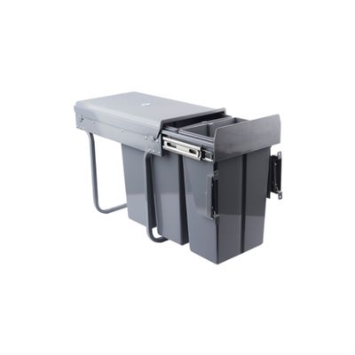 Imagen 2 del producto Basurero interior extraíble 3 x 10 litros con cierre suave