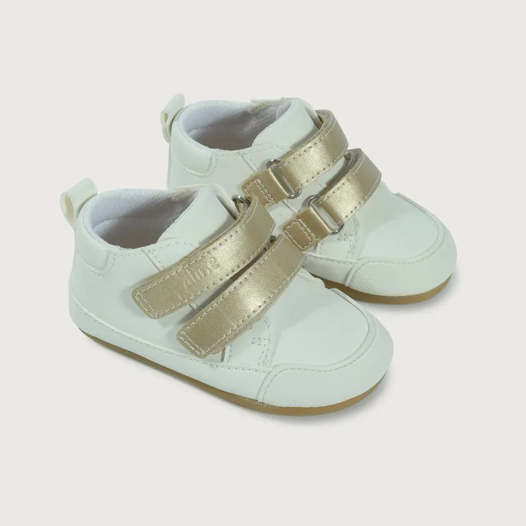 Zapatilla Niña Suela Flexible Blanca