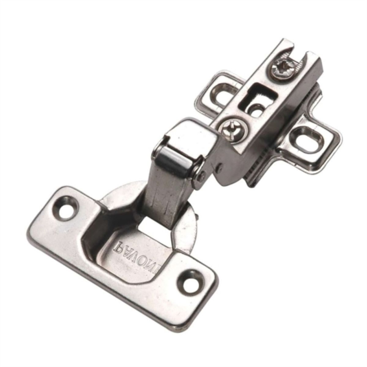 KUTZ - Bisagra curva 26 mm 2 unidades con tornillos