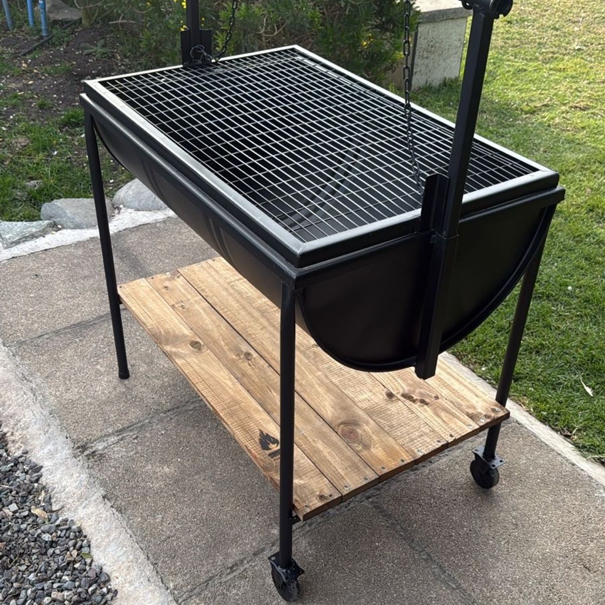 GENERICO - Parrilla con levante desmontable y apoyo tipo repisa