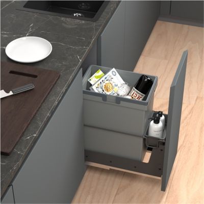 Imagen 2 del producto Basurero interior extraíble con cierre suave 27,5 litros