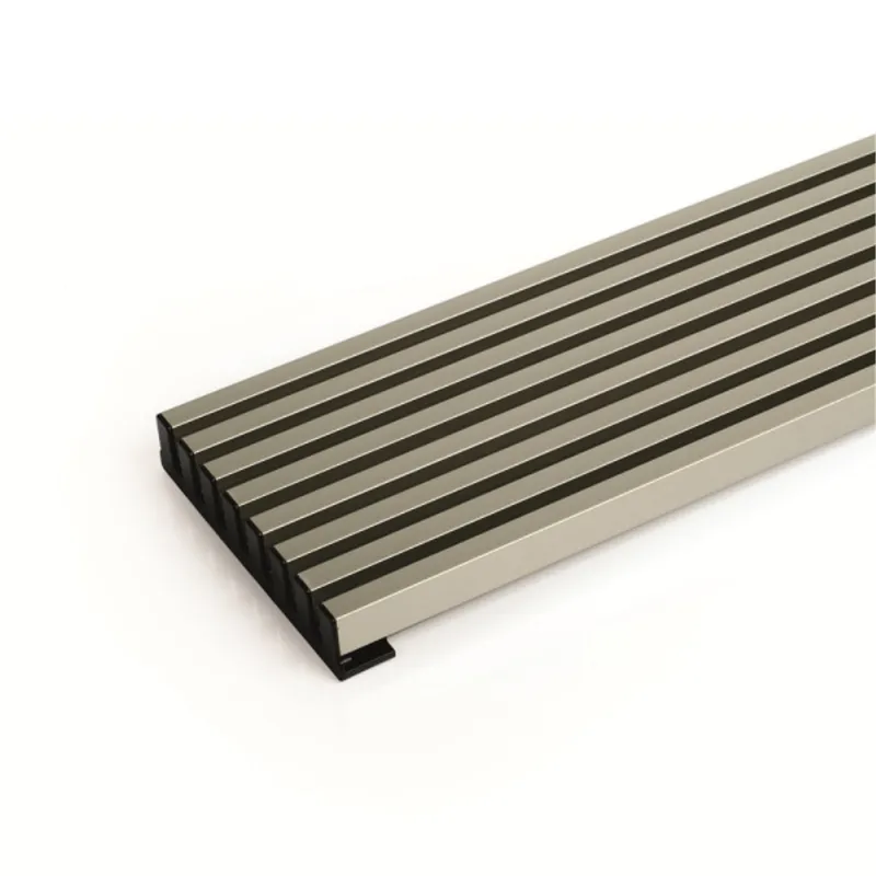 KUTZ - Rejilla de aireación aluminio mueble 60 cm inox