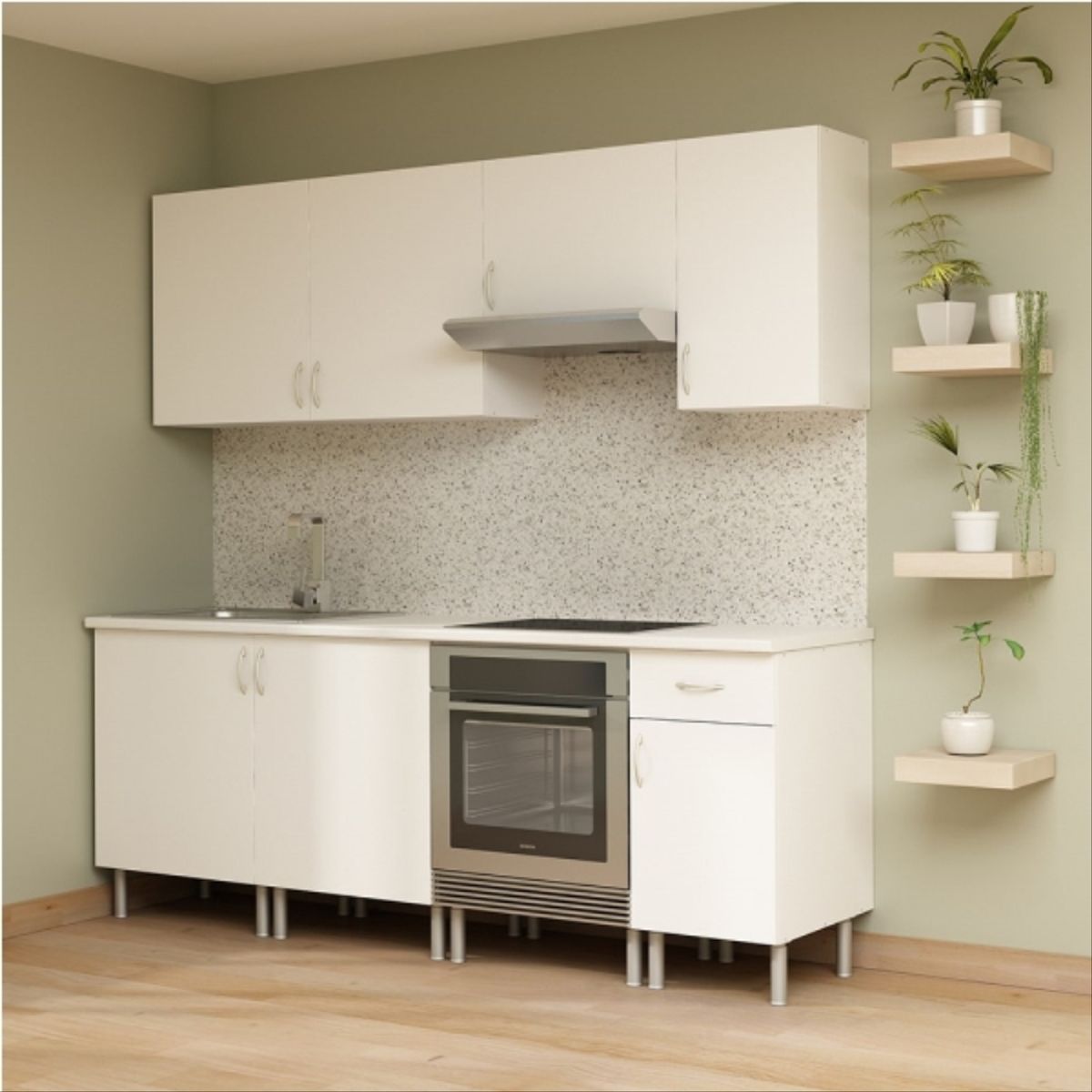 KUTZ - Rejilla de aireación aluminio mueble 60 cm inox