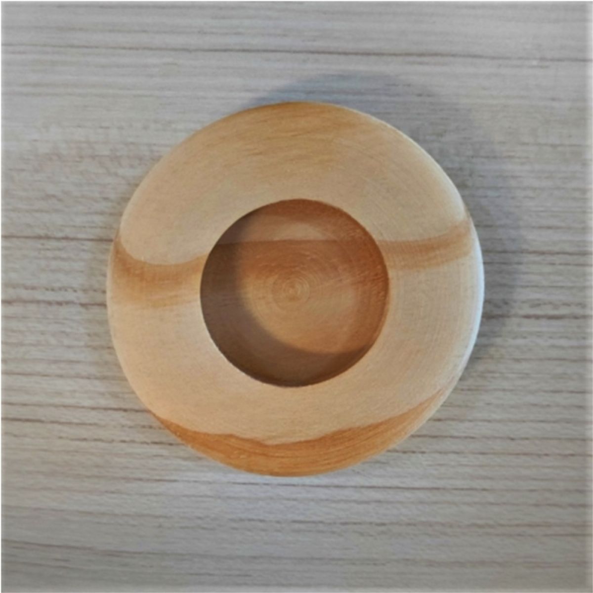 KUTZ - Asa redonda grande madera pino 70mm ø x 16mm 2 unidades