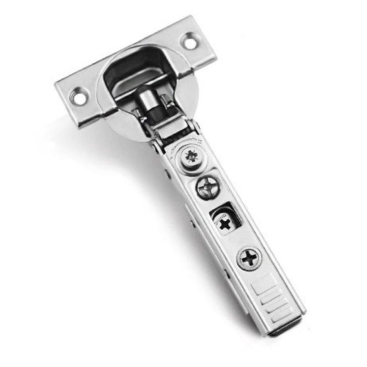 KUTZ - Bisagra recta 35 mm con cierre suave y base invisible 4D Clip 2 unidades