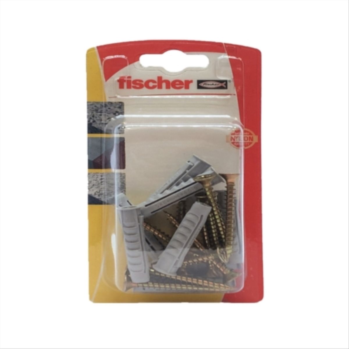 FISCHER - Tarugo Nylon SX6mm + Tornillos 4.5x35mm  10 unidades