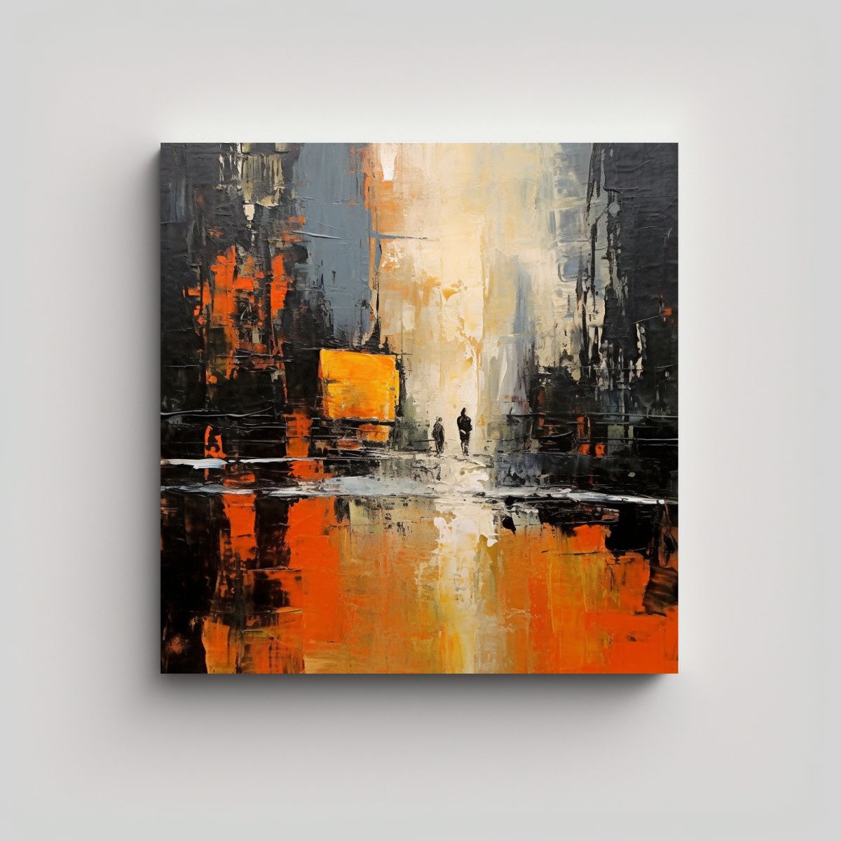 GENERICO - Pintura Abstracta Al óleo De La Obra Maestra 60x60 Cm