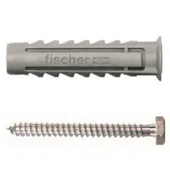 FISCHER - Tarugo Nylon SX10mm + Tornillo 6x60mm 10 unidades