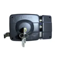 STEINHAUS - Cerradura sobreponer acceso - reja negro 201BRL