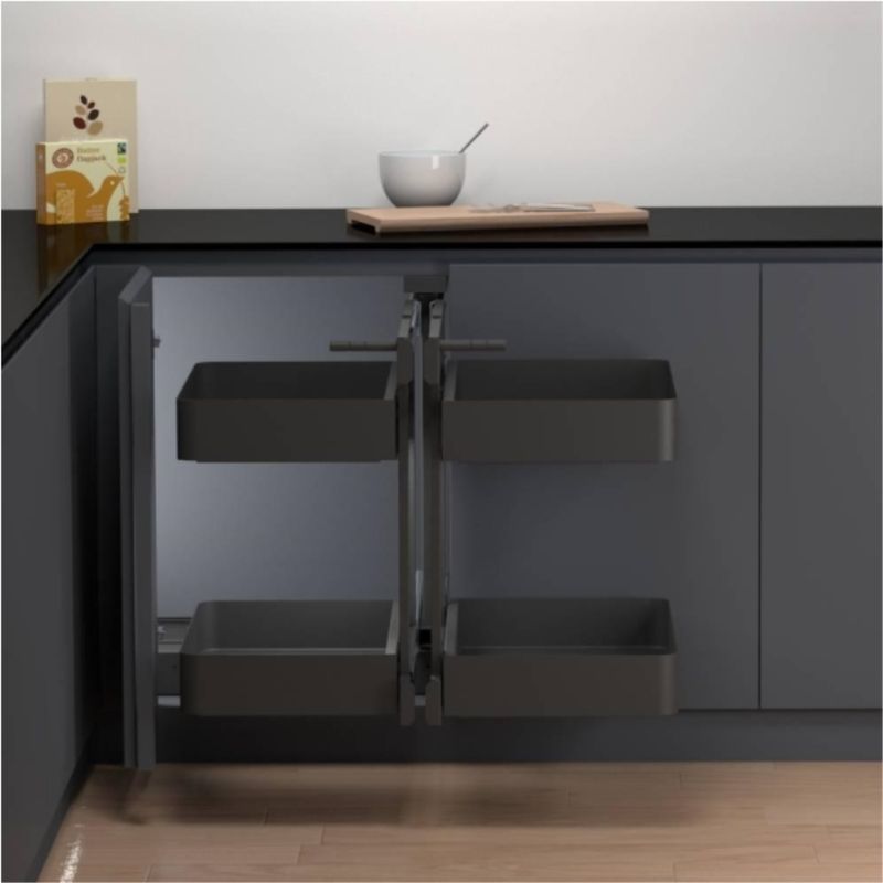 KUTZ - Esquinero magic corner para muebles antracita