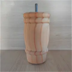 KUTZ - Pata fat madera pino 80mm x 150mm h con esparrago 3/8