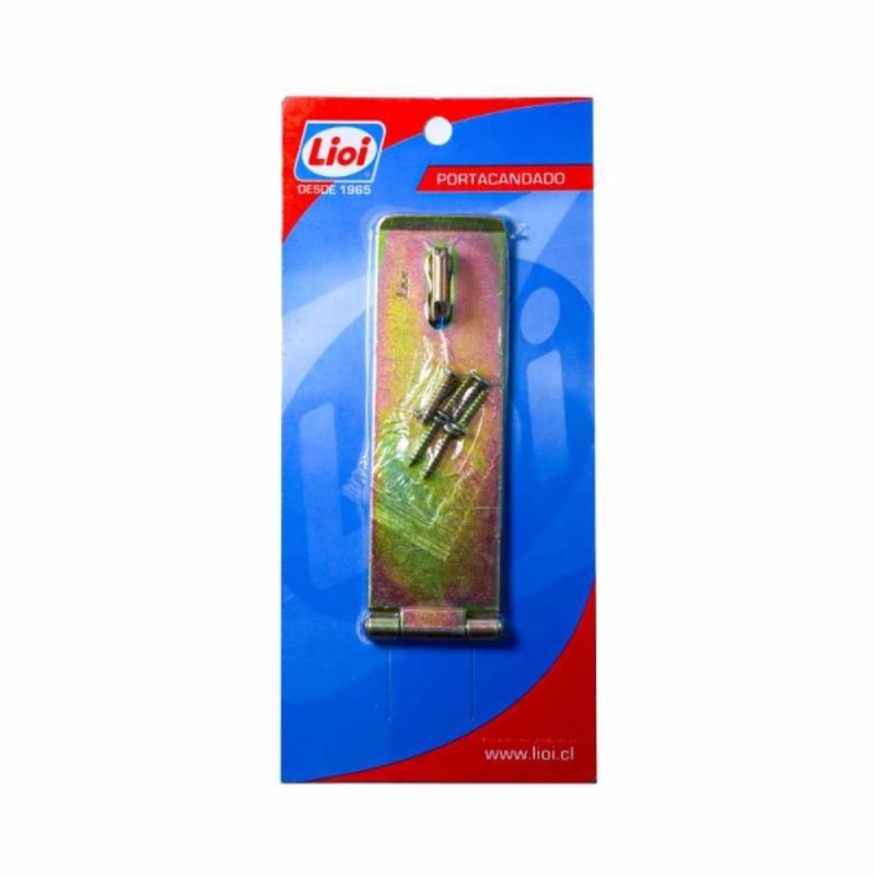 LIOI - Portacandado 915 5 1/2'' zincado c/tornillos display 1 unidad