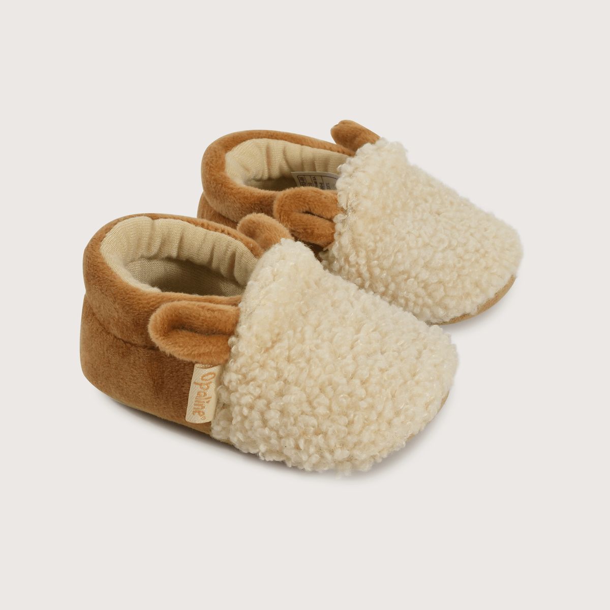 OPALINE - Pantufla Unisex bebé Beige 40021 Opaline