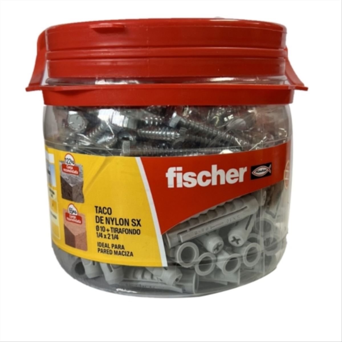 FISCHER - Tarugo Nylon SX6mm + Tornillo   4.5x35mm  400 unidades