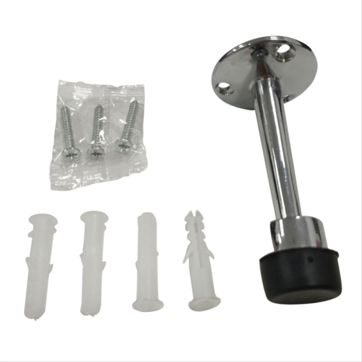 KUTZ - Tope de puerta cromado, con tornillos.