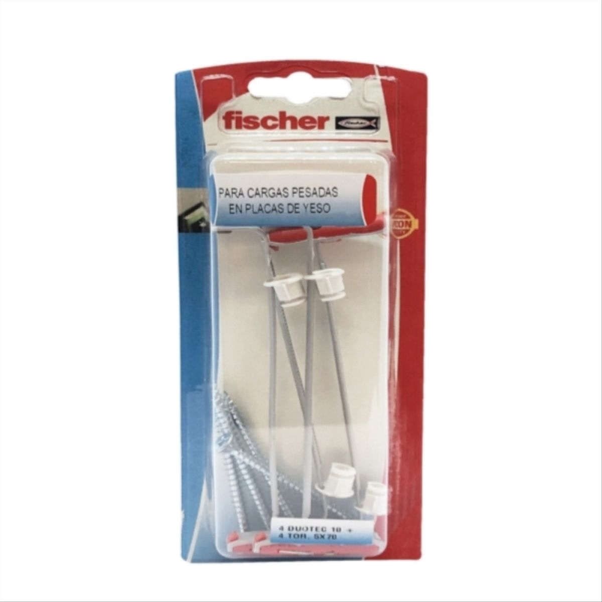 FISCHER - Tarugo DuoTec 10  + Tornillo  5x55mm  4 unidades