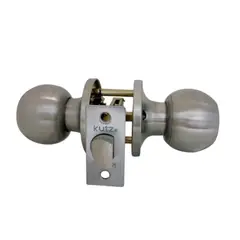 KUTZ - Cerradura pomo acero inoxidable simple paso