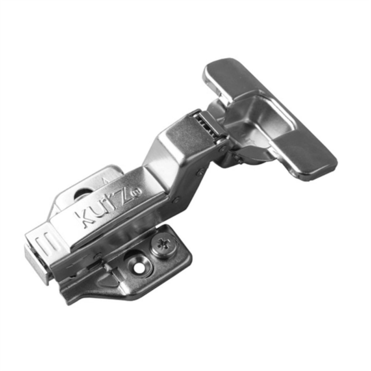KUTZ - Bisagra curva 35 mm con cierre suave 3D Clip 2 unidades con tornillos