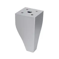 KUTZ - Pata abs aluminio mate 100mm halcon