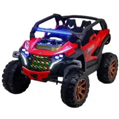 GENERICO - Jeep Auto 4X4 A Bateria 12V Con Control Remoto Rojo 810