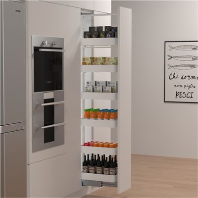 Imagen 2 del producto Despensa extracion frontal 6 cestos 300mm para muebles blanca