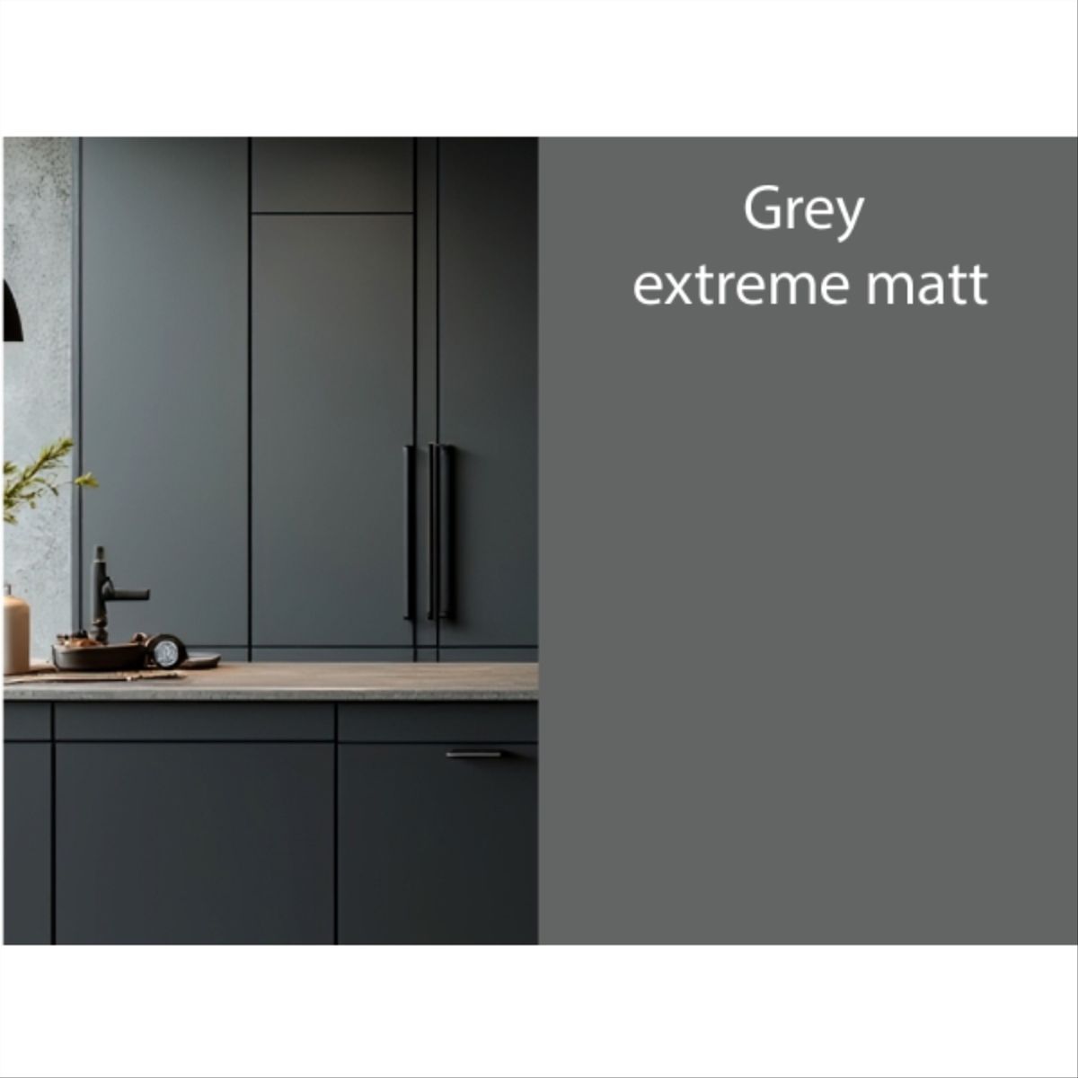 VESTO - Mdf tactil super matte gris grafito 18mm 134x275