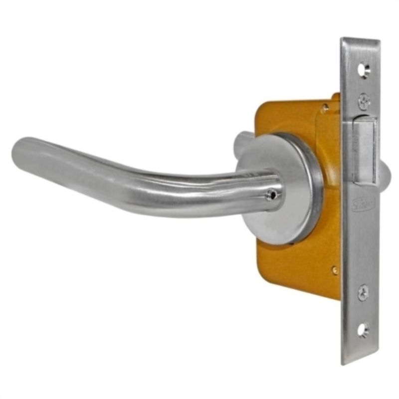 SCANAVINI - Cerradura embutida simple paso acero inoxidable 2 manillas L 1046960