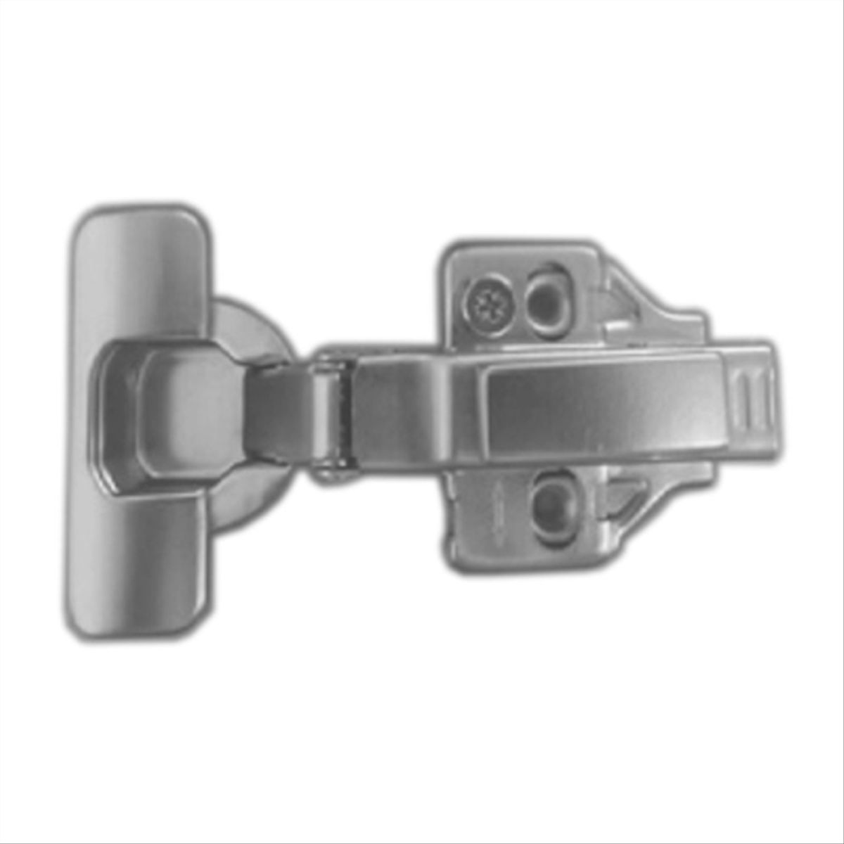 KUTZ - Bisagra semicurva 35 mm con cierre suave 3D Clip taco 2 unidades