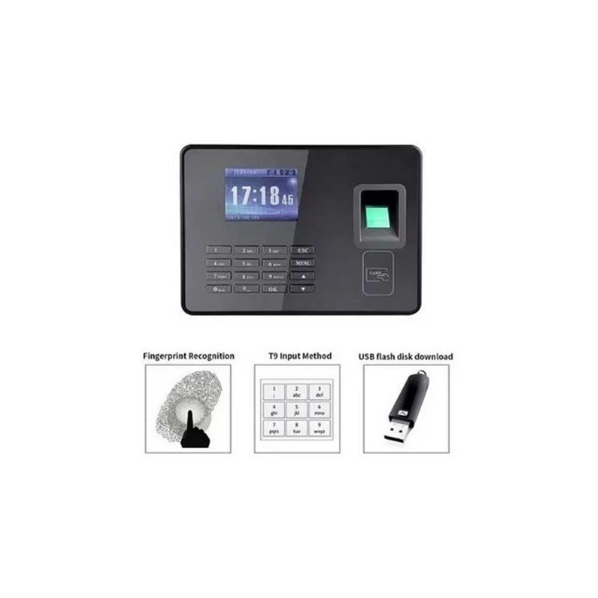 GENERICO - Máquina De Asistencia Personal De Trabajo Fingerprint