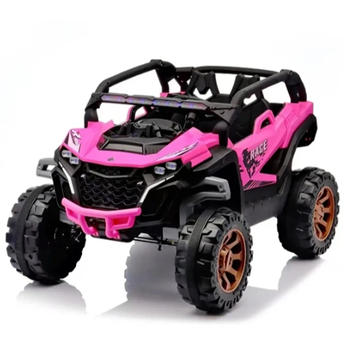 GENERICO - Jeep Auto 4X4  A Bateria  12V Con Control Remoto Rosa 810