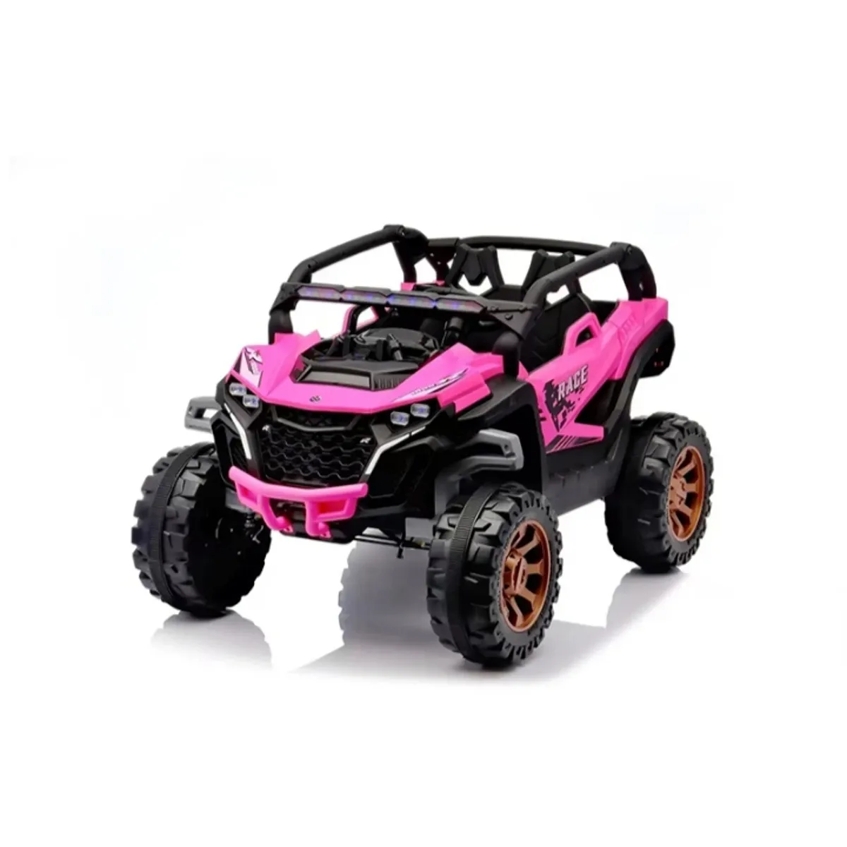 GENERICO - Jeep Auto 4X4  A Bateria  12V Con Control Remoto Rosa 810