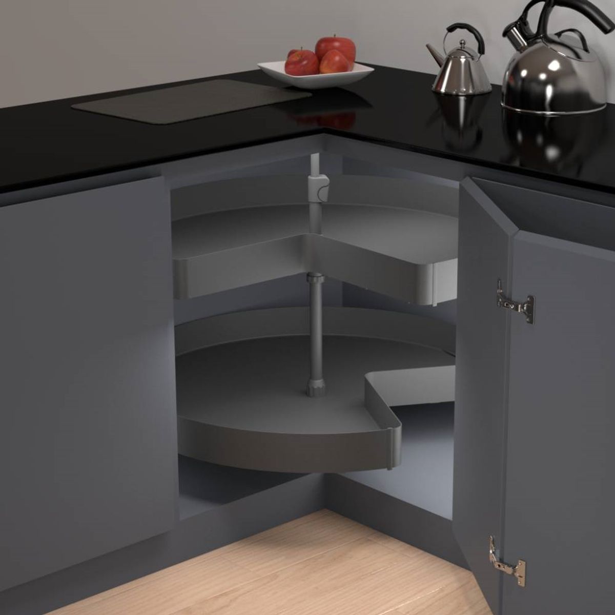 KUTZ - Bandeja giratoria 900 mm antracita