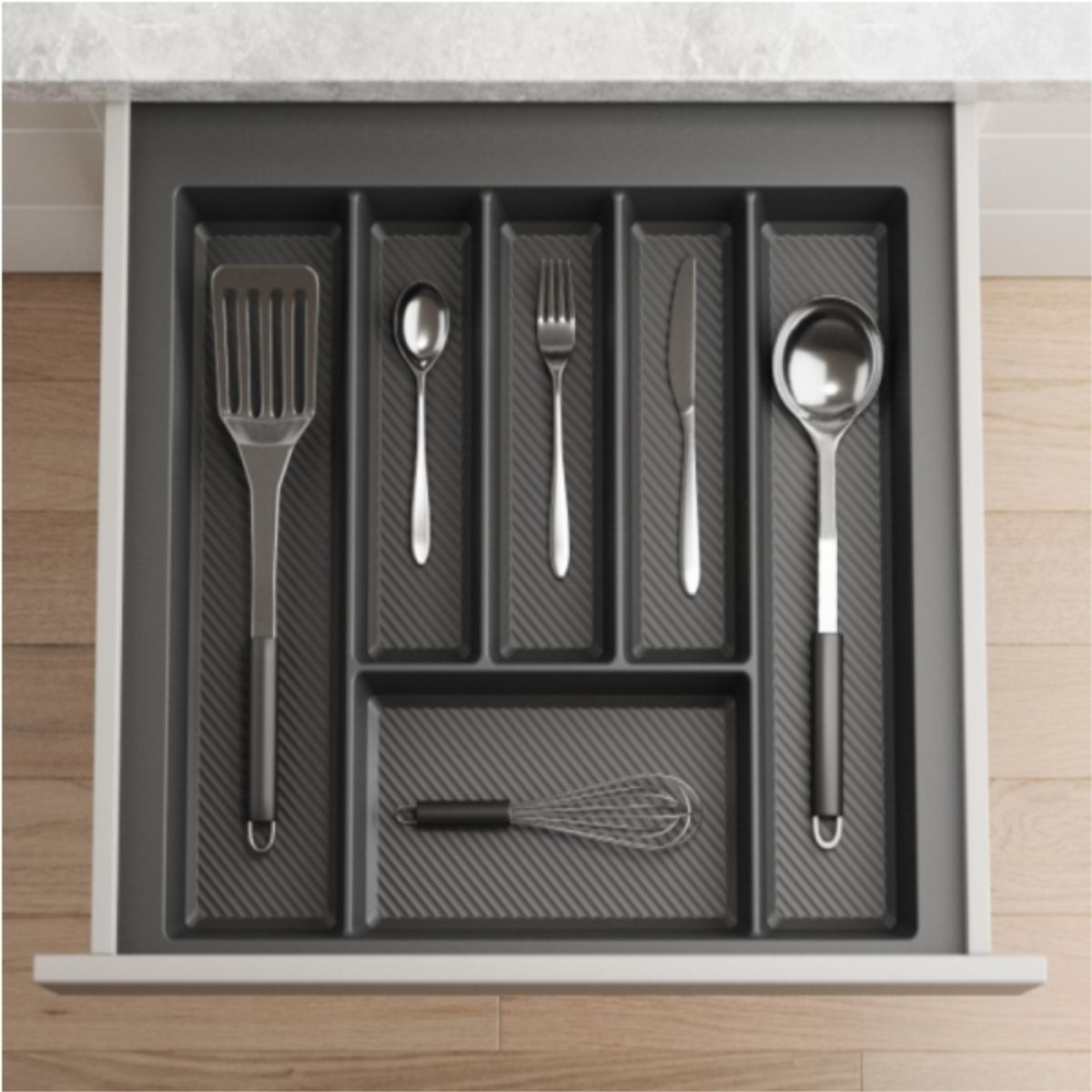 KUTZ - Cubertero plastico color antracita de alta resistencia