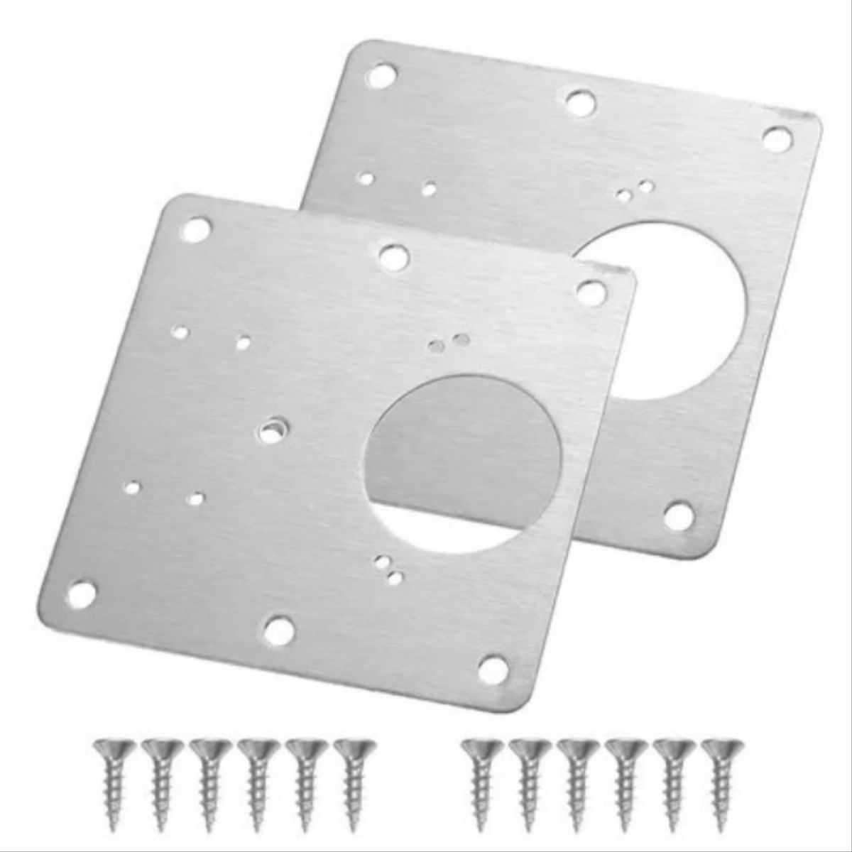 KUTZ - Placa metálica para reparación bisagra 2 Pcs Kutz