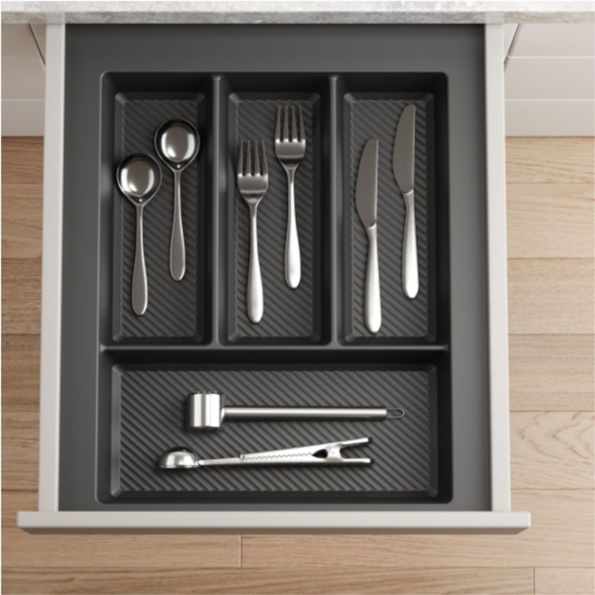 KUTZ - Cubertero plastico color antracita de alta resistencia