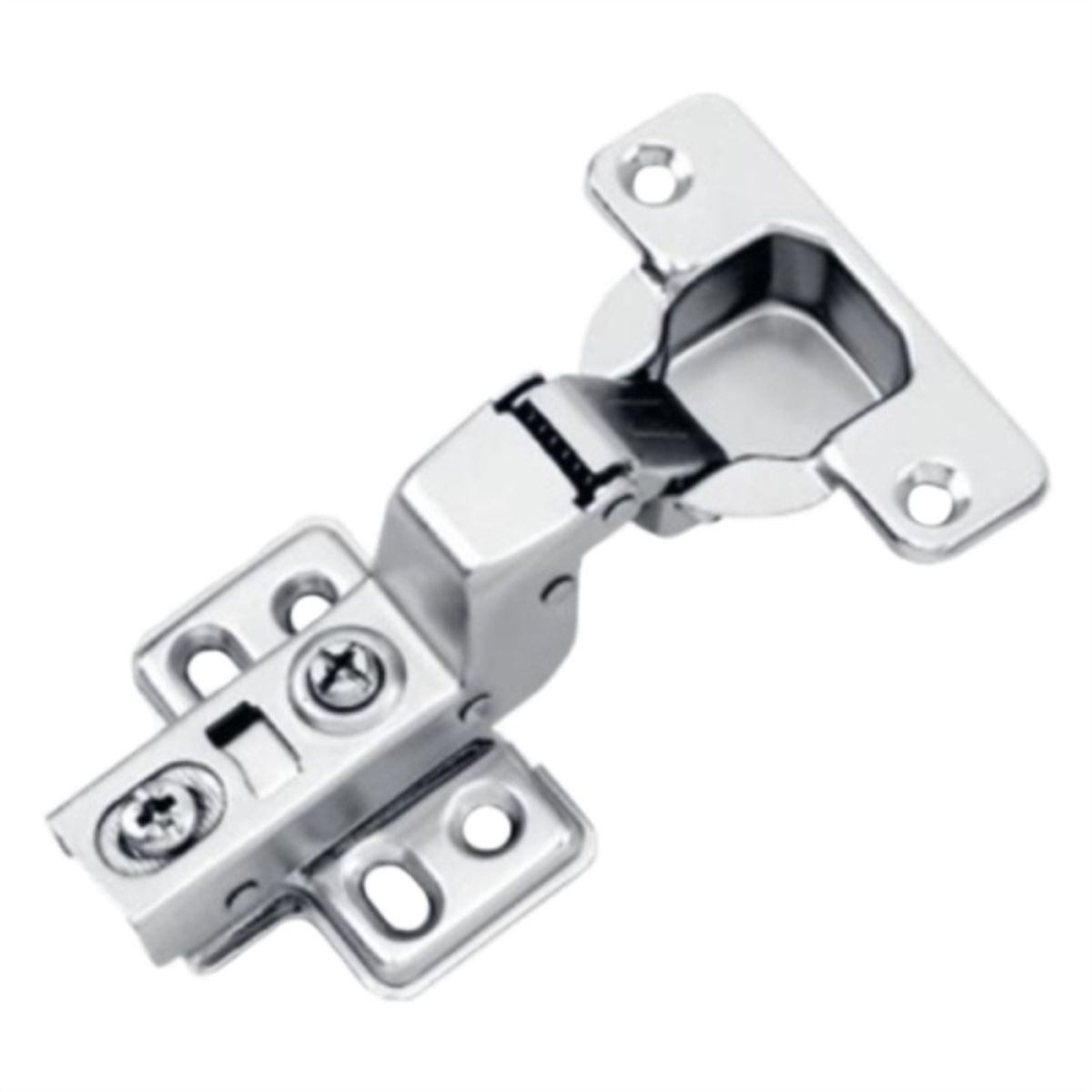 KUTZ - Bisagra curva 35 mm con cierre suave Clip 2 unidades con tornillos