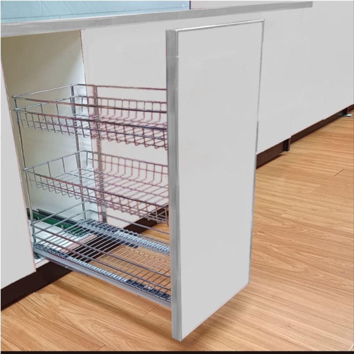 KUTZ - Cesta extraíble 3 niveles para muebles cierre suave 30 cms