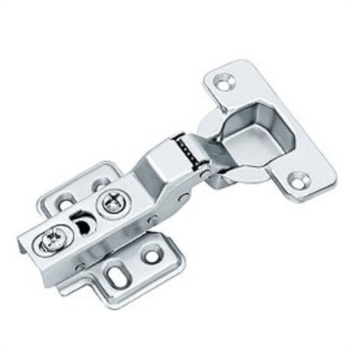 KUTZ - Bisagra semicurva 35 mm con cierre suave Clip 2 unidades con tornillos