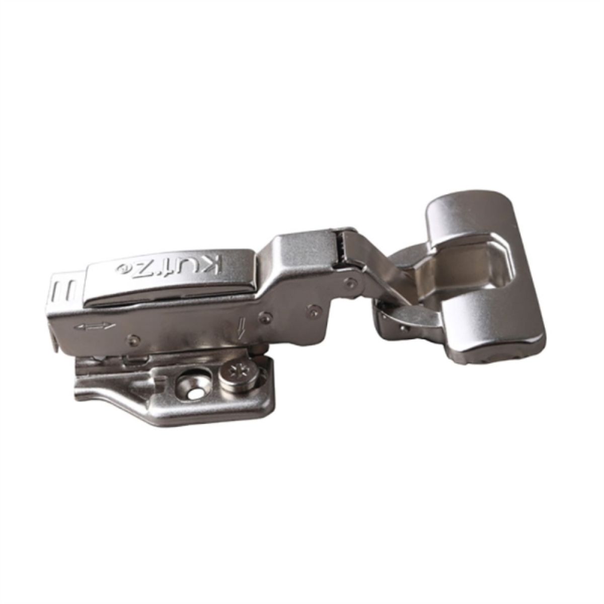 KUTZ - Bisagra semicurva 35 mm con cierre suave 3D Clip 2 unidades con tornillos