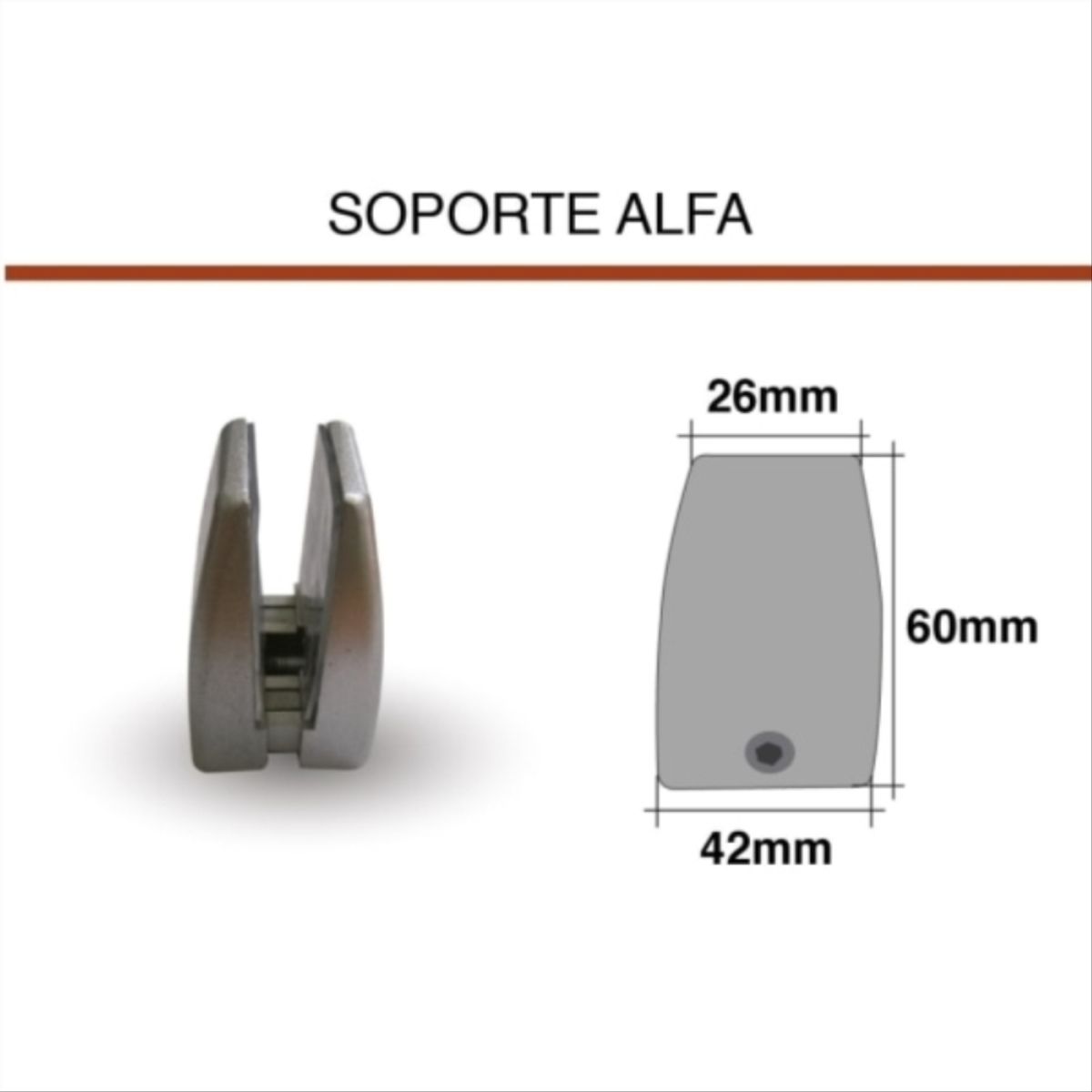 PRORACK - Soporte alfa 2mm - 10mm