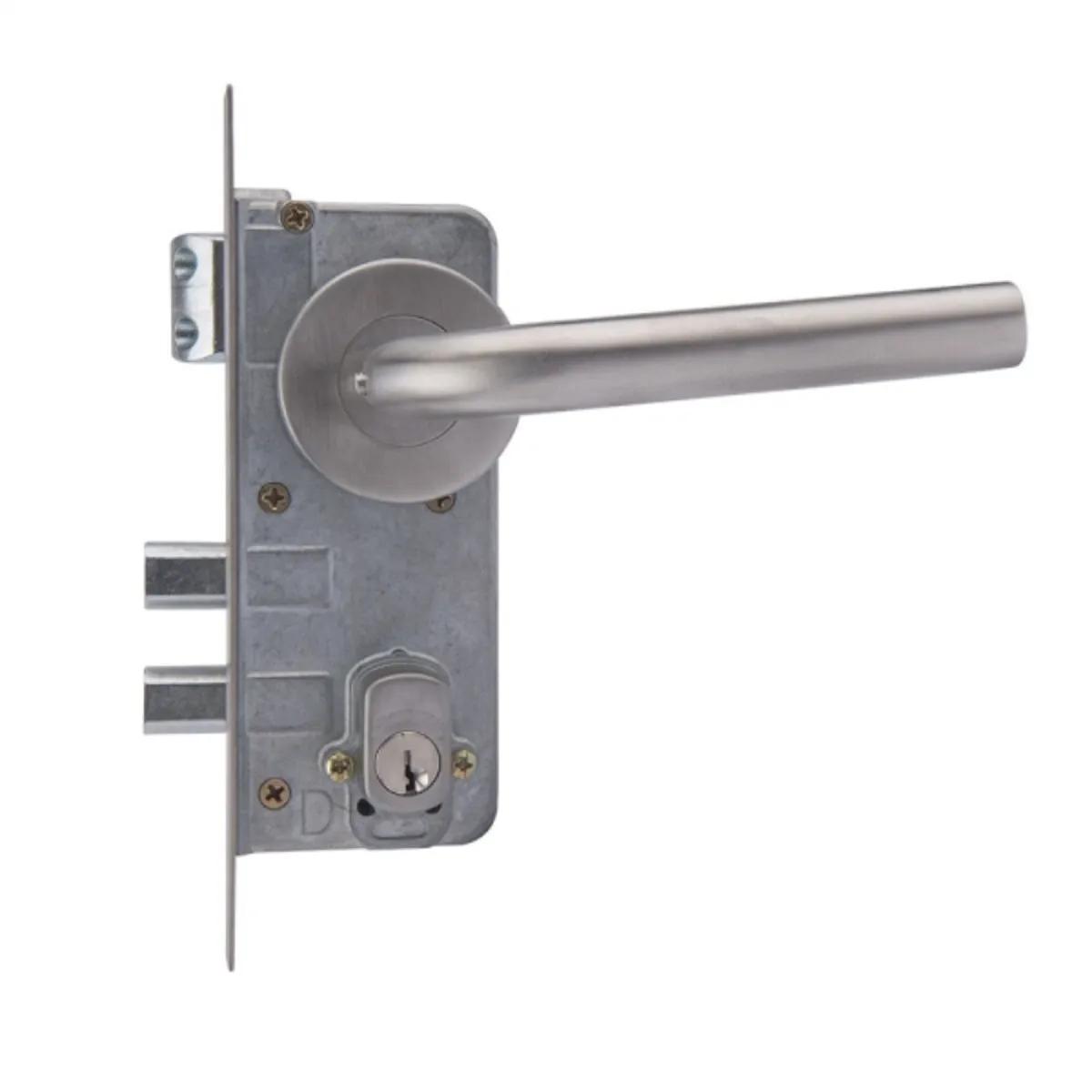 SCANAVINI - Cerradura embutida acceso acero inoxidable 2 manillas L 1080960