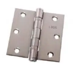 LIOI - Bisagra para puerta L290 acero inoxidable 3,5x3,5" canto redondo