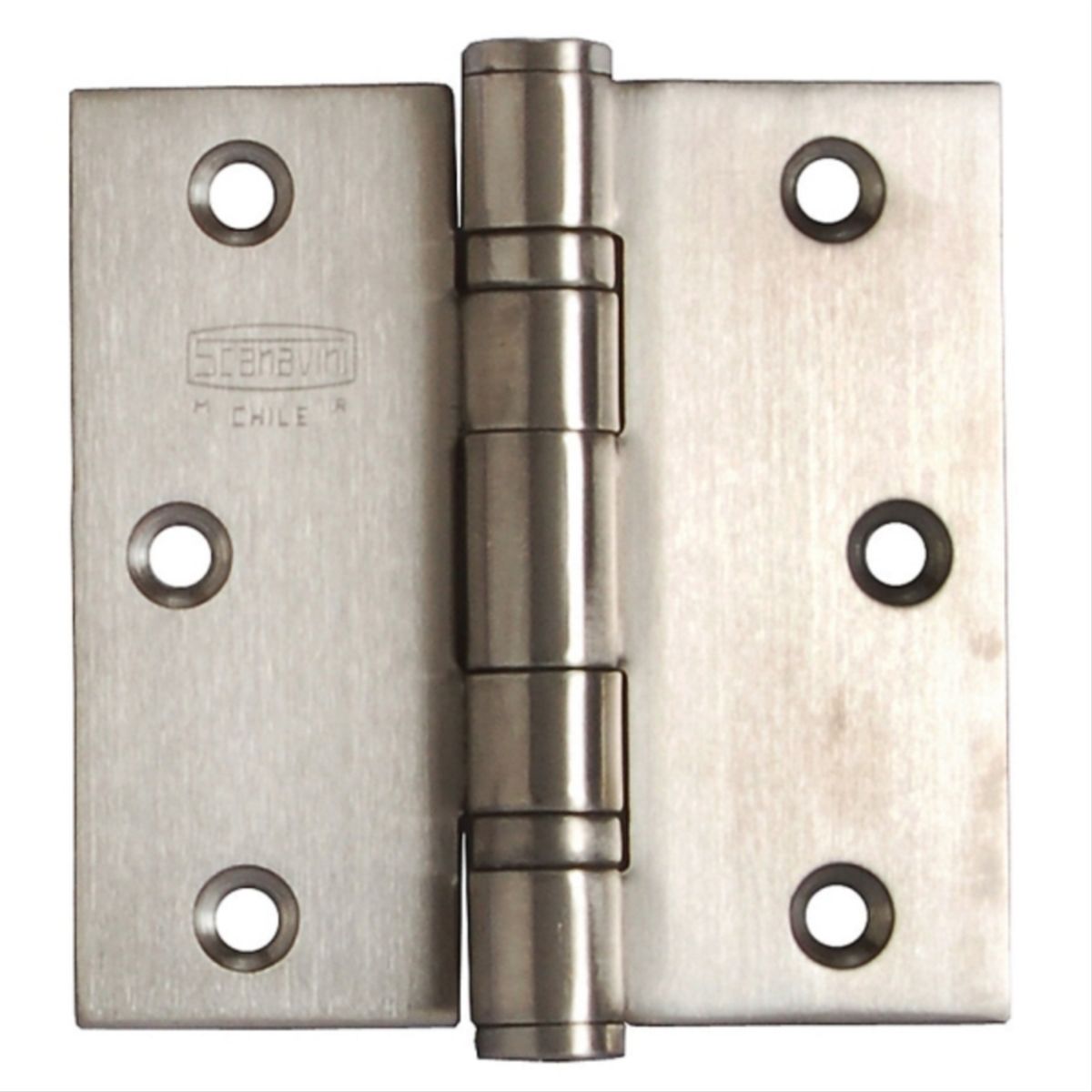 Bisagra para puerta acero inoxidable 4x4" con rodillo, marca SCANAVINI - Foto Principal