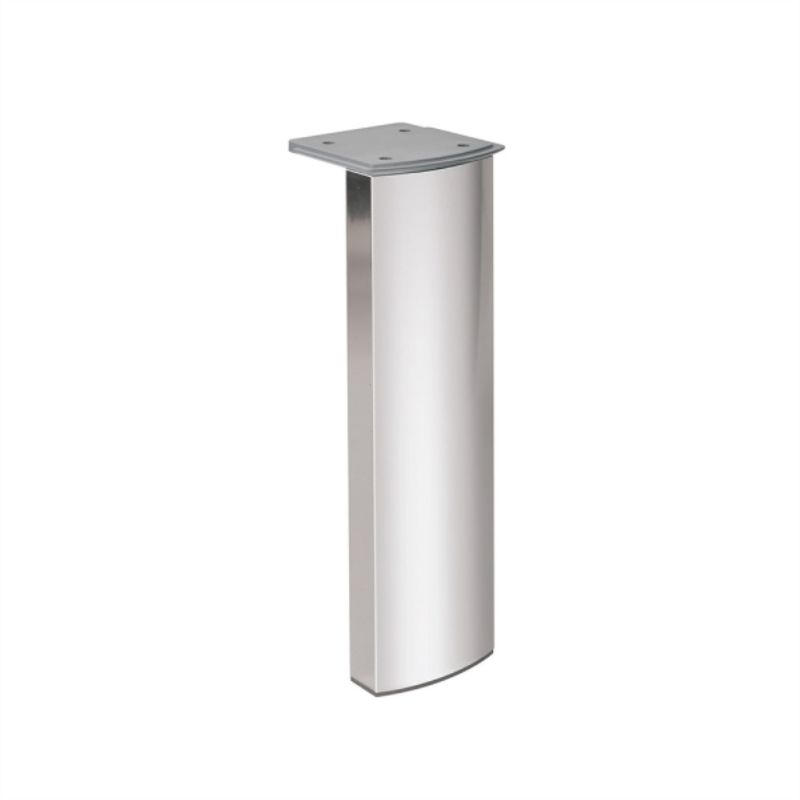 KUTZ - Pata regulable aluminio anodizado brillo 100mm curve