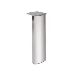 KUTZ - Pata regulable aluminio anodizado brillo 100mm curve