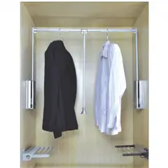 KUTZ - Barra closet 60-83 cm extraíble elevable