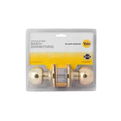 YALE - Cerradura pomo dormitorio/baño bronce