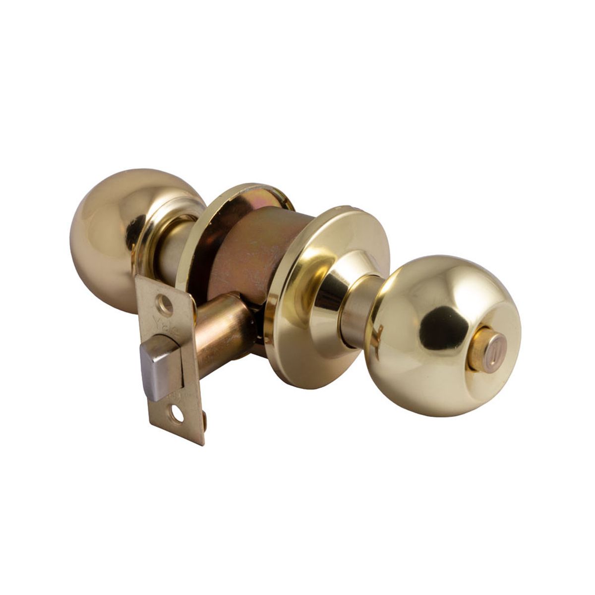 YALE - Cerradura pomo dormitorio/baño bronce