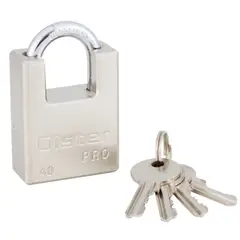 OISTER - Candado 40mm Niquel Con Hombro